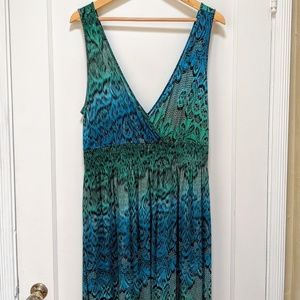 A.N.A Printed sleeveless maxi dress